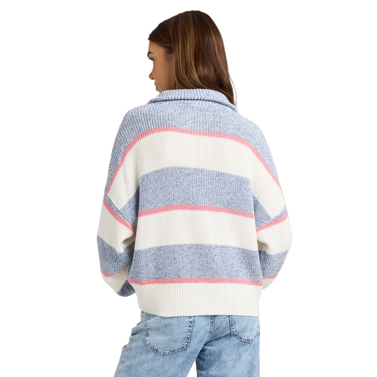 Pull demi-zip CARVER. blanc coconut milk, ROXY