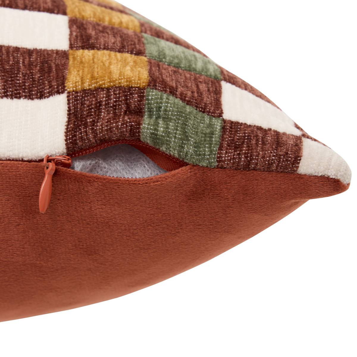 Coussin rectangulaire MOSAI terracotta, ATMOSPHERA