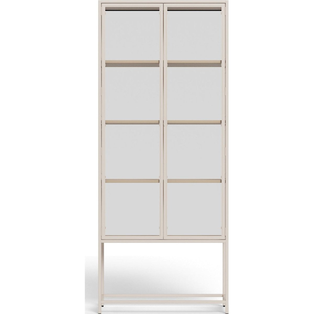 Vitrine deux portes collection SEAFORD beige, RECOLLECTION