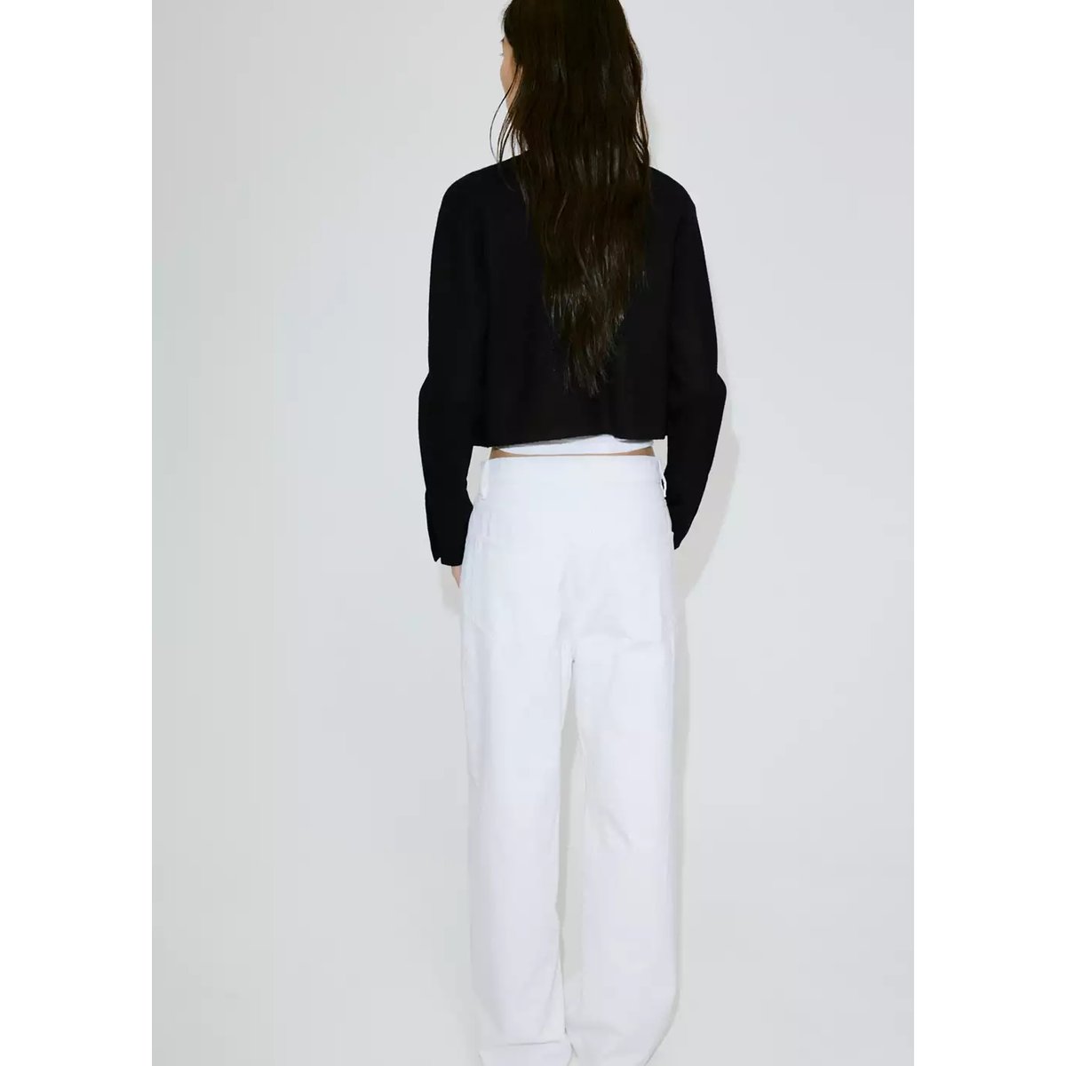 Veste en maille fine avec boutons noir, MANGO