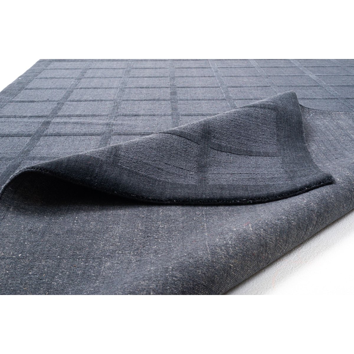 Tapis tufté Taimur à motif géométrique, laine gris, THEKO