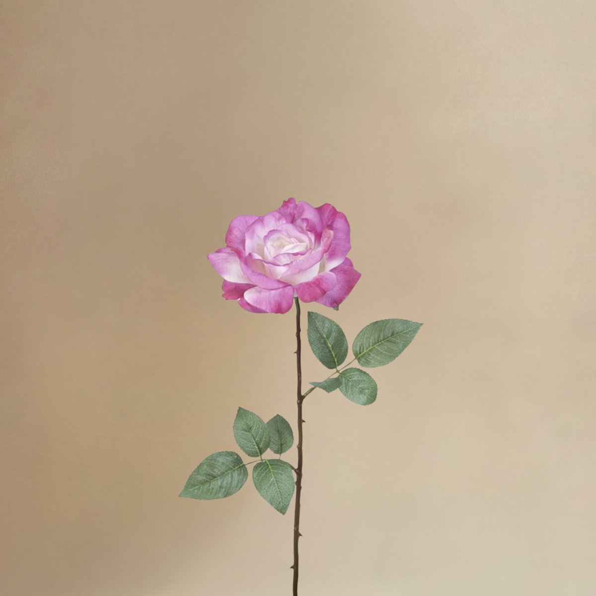 Bouquet de 12 tiges de roses artificiel H64 rose, SIA