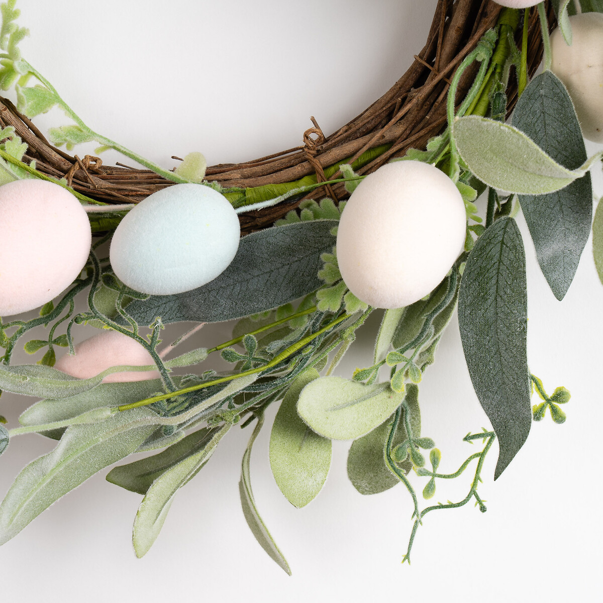 40cm Easter Egg Wreath in Pastels multi-coloured, SO'HOME