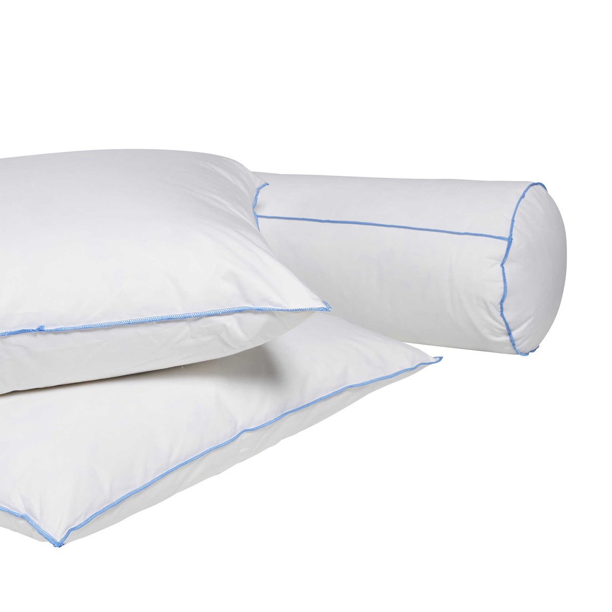 Pack traversin oreiller moelleux duvet blanc, SOMEO