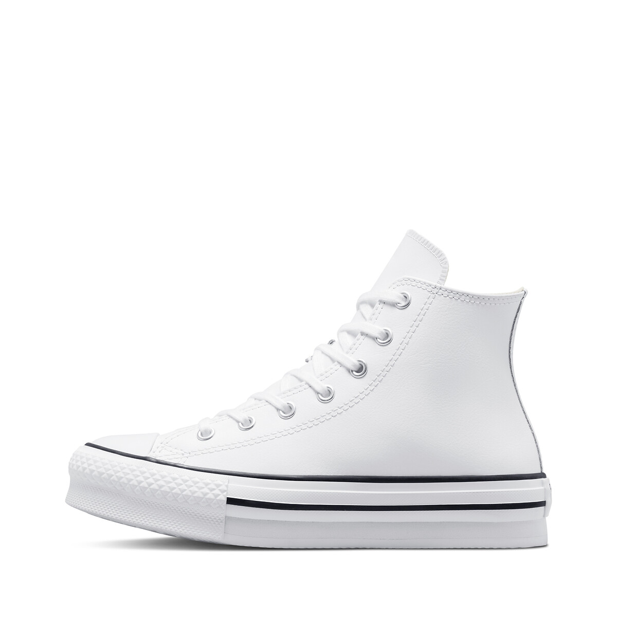 Baskets All Star Eva Lift Foundation Leather blanc, CONVERSE