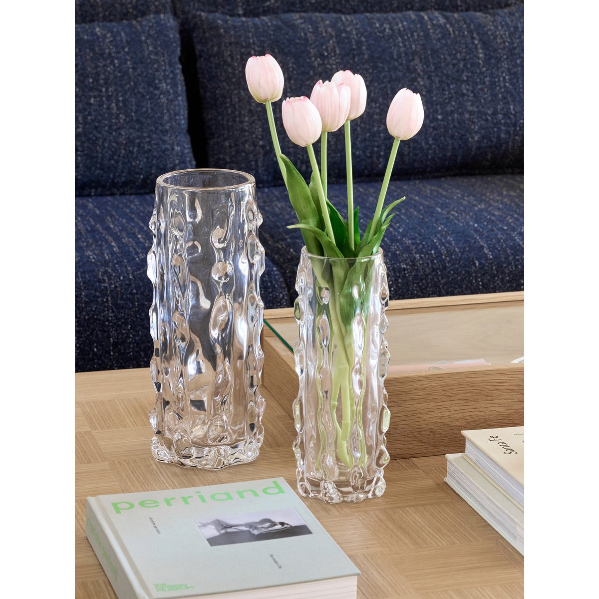 Vases Verre sodocalcique KAWA transparent, HUBSCH