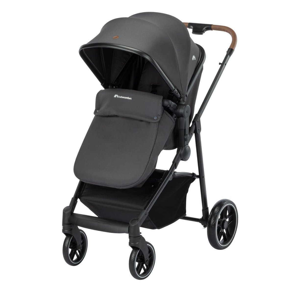 Poussette 3 en 1 i-size avec assise convertible en nacelle et cosi, Haze Trio Lux mineral graphite, BEBECONFORT