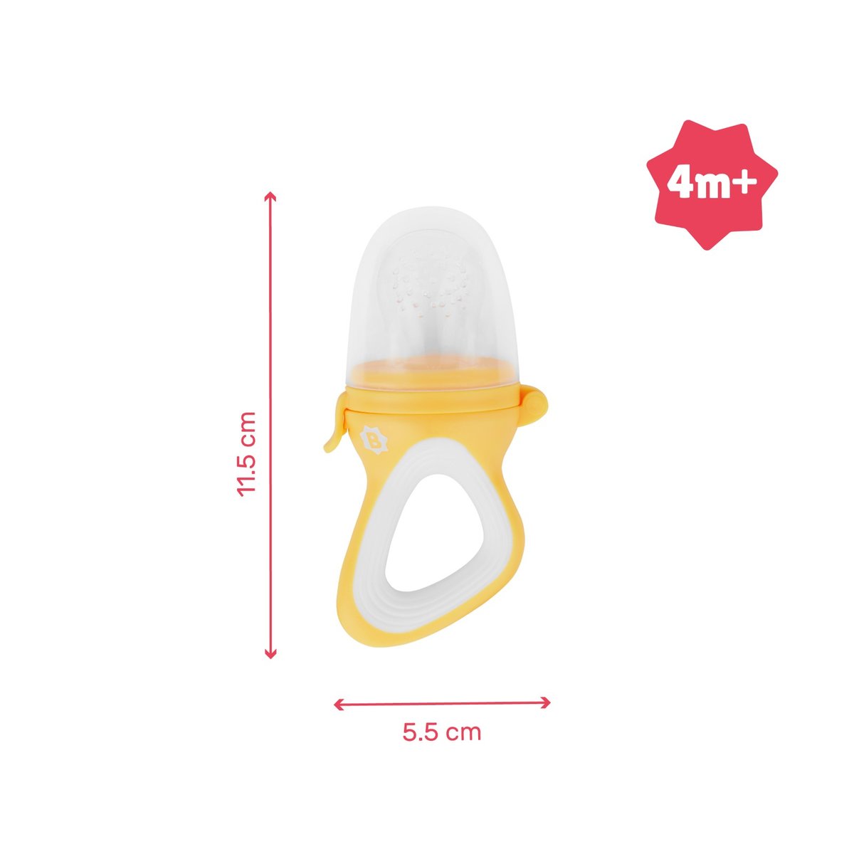 Grignoteuse bébé pour diversification alimentaire jaune, BADABULLE