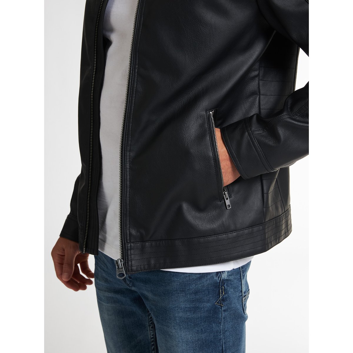 PU veste motard maverick noir black, PETROL INDUSTRIES