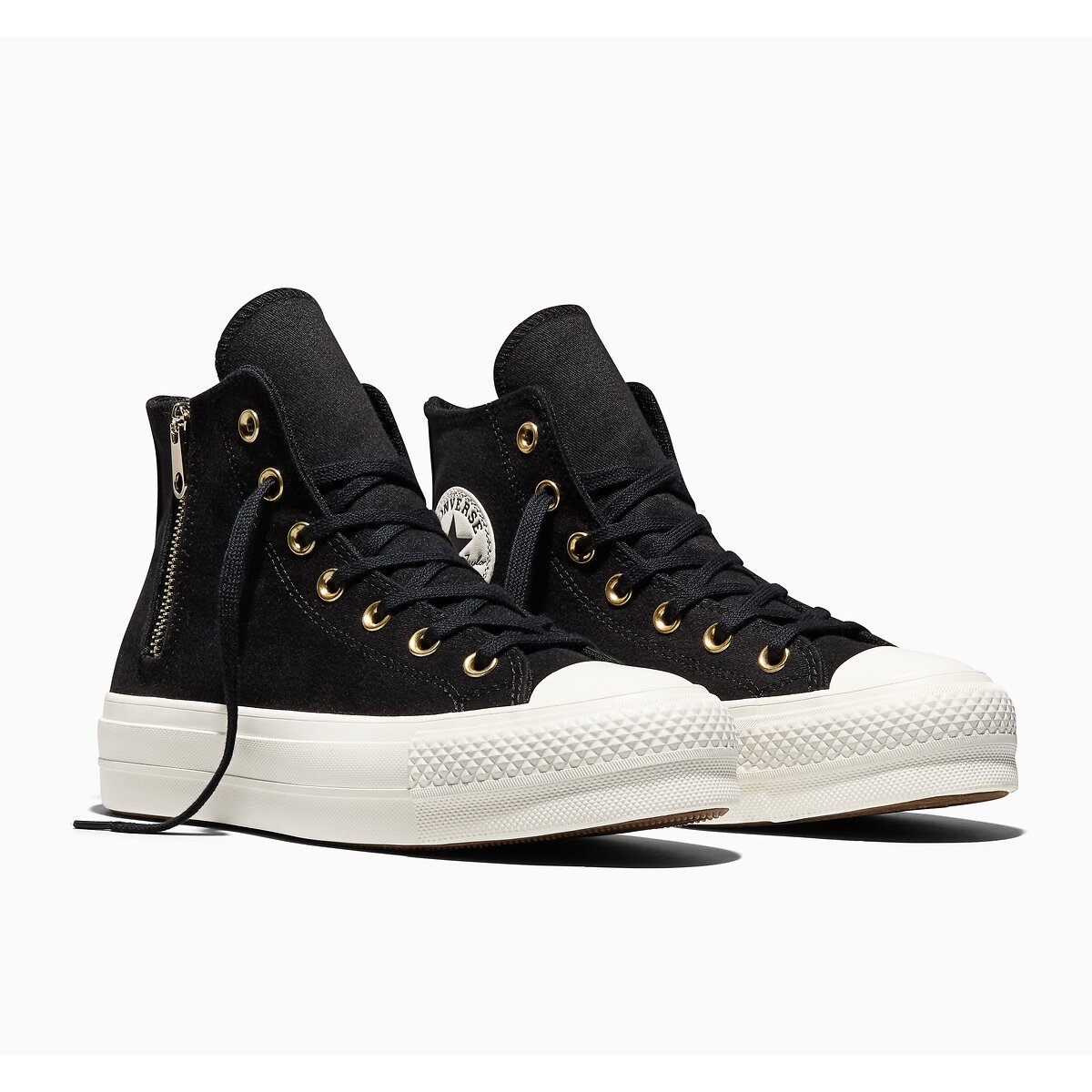 Sneaker CHUCK TAYLOR ALL STAR LIFT OX SIDE ZIP schwarz, CONVERSE