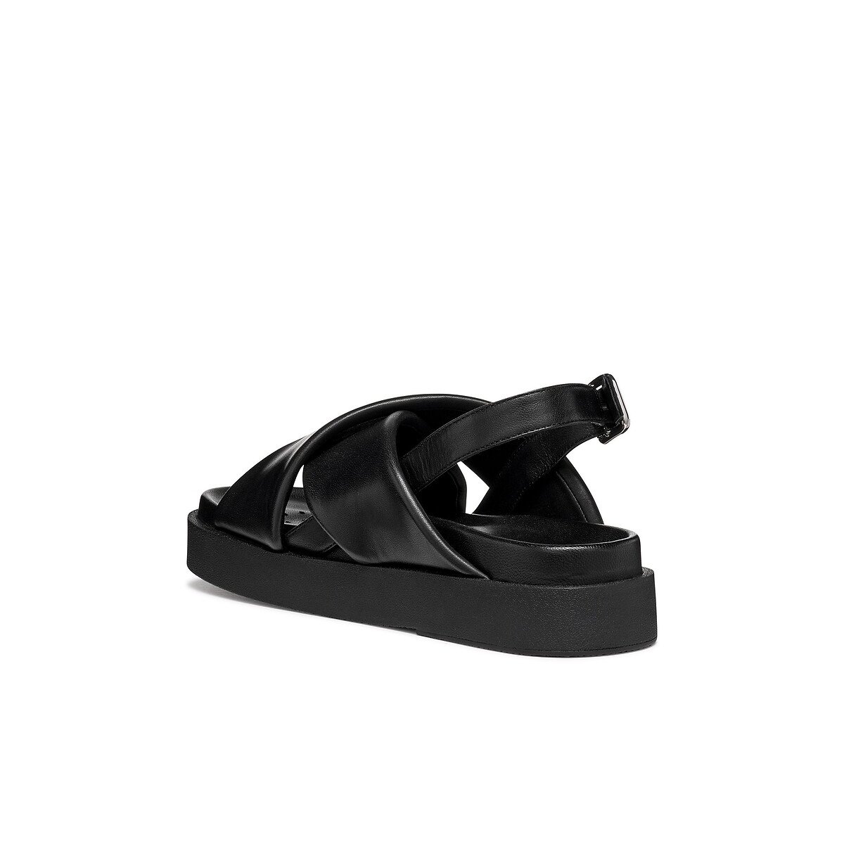 Sandales en cuir semelle épaisse ADELASH noir, GEOX