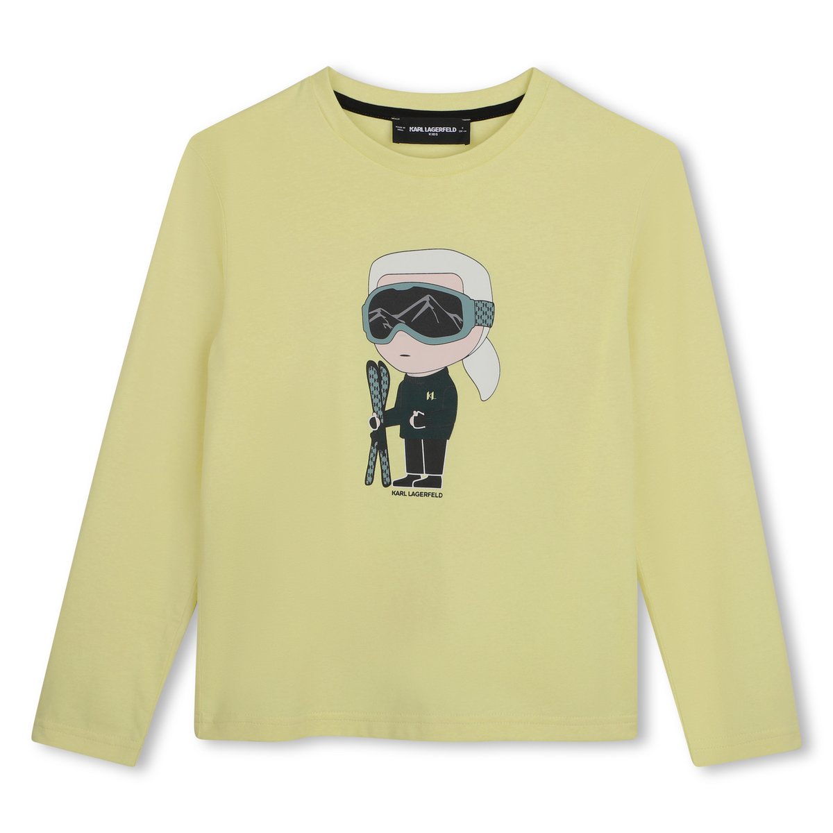 Tee-shirt manches longues primevere, KARL LAGERFELD KIDS
