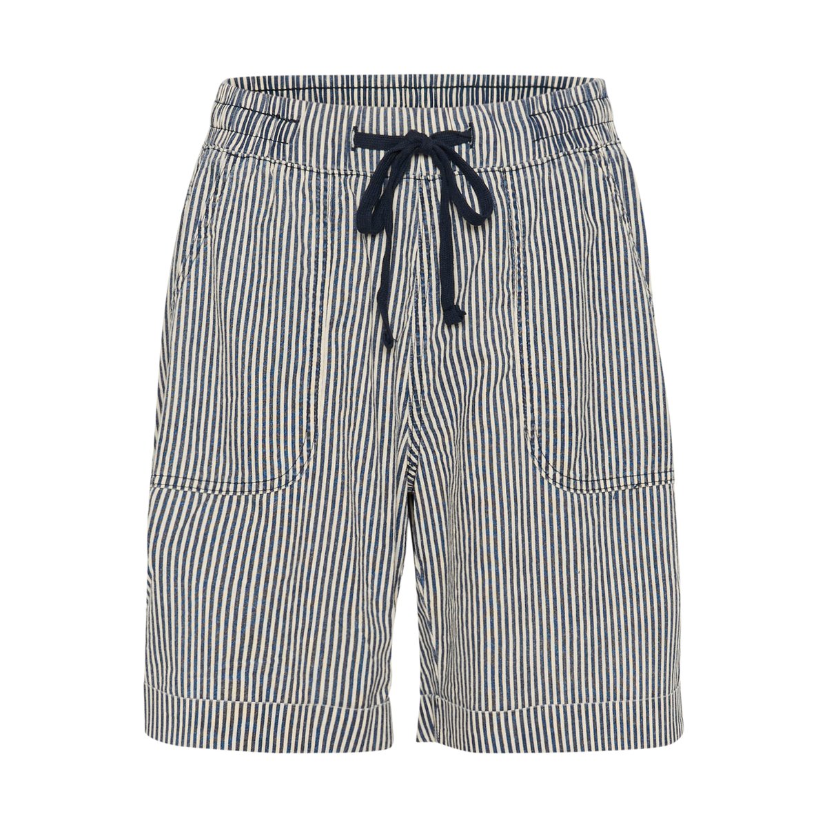Shorts casual bleu/blanc rayures midnight/white stripe, KAFFE