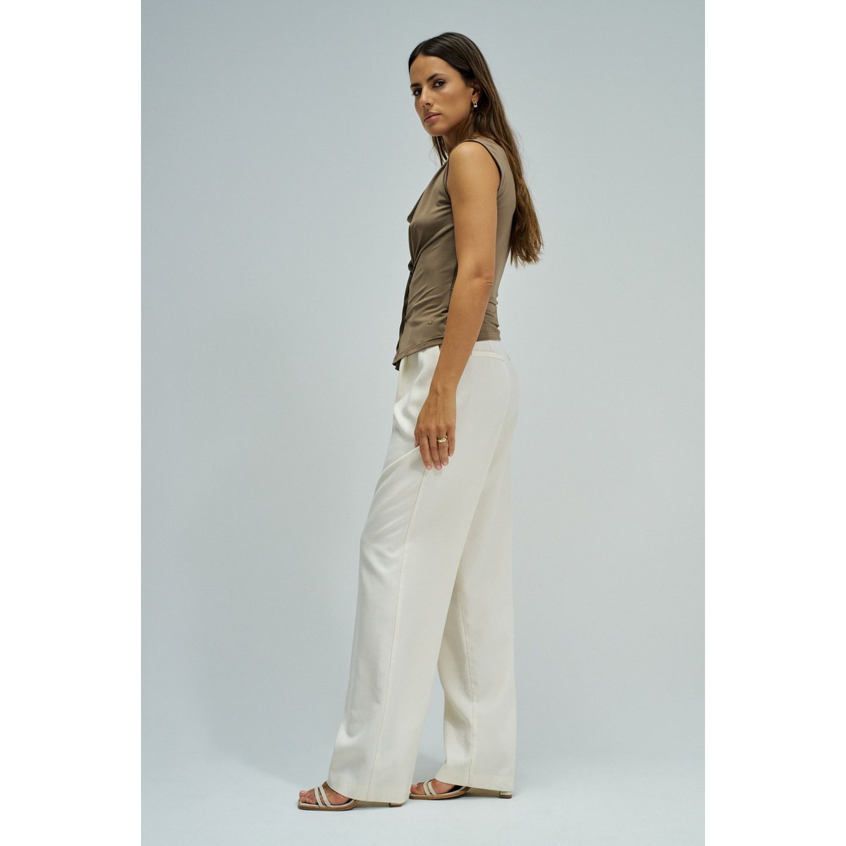 HAUT DRAPÉ blanc, SALSA JEANS