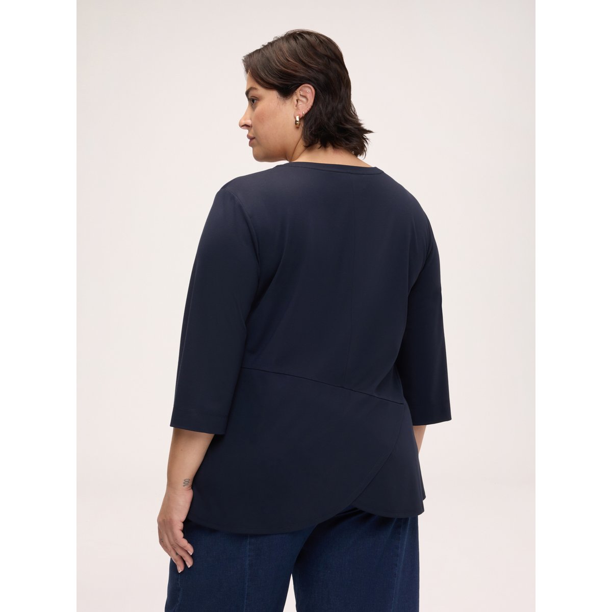 T-shirt avec détail portefeuille bleu, FIORELLA RUBINO