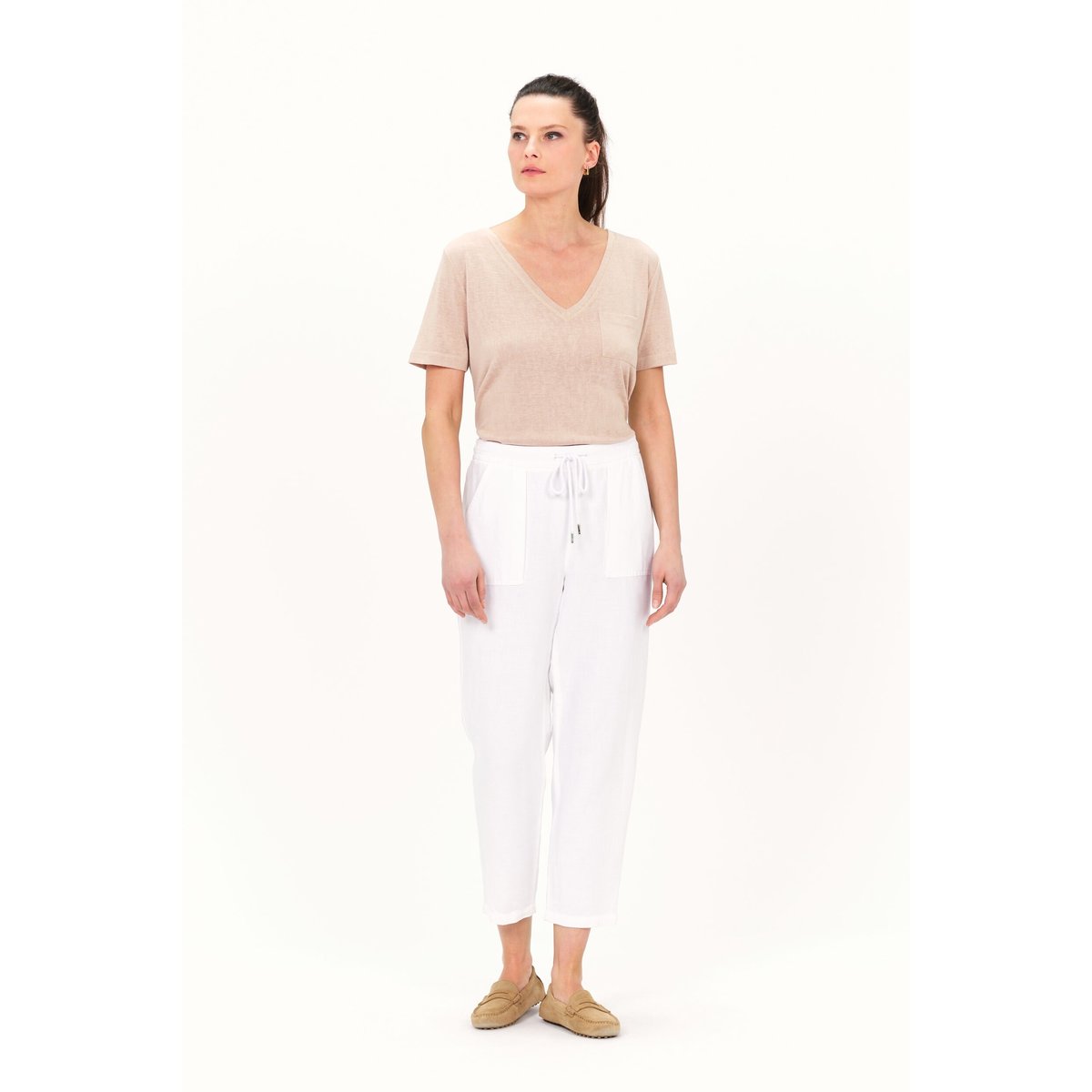 Pantalon jogging toile IGNACE blanc, CAROLL
