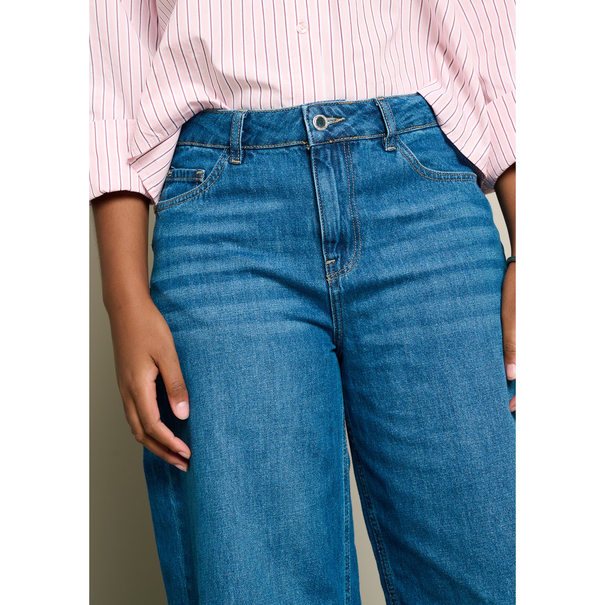 Jean barrel taille normale medium blue, LOLALIZA