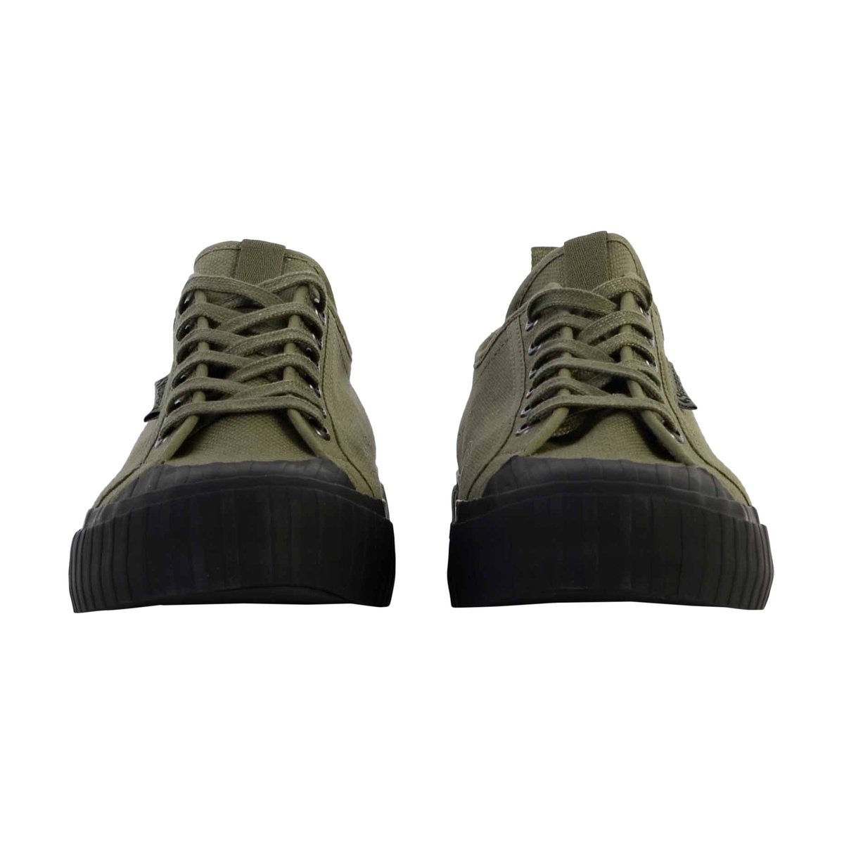 Basket à Lacet Superga Stripe Webbing vert-noir, SUPERGA