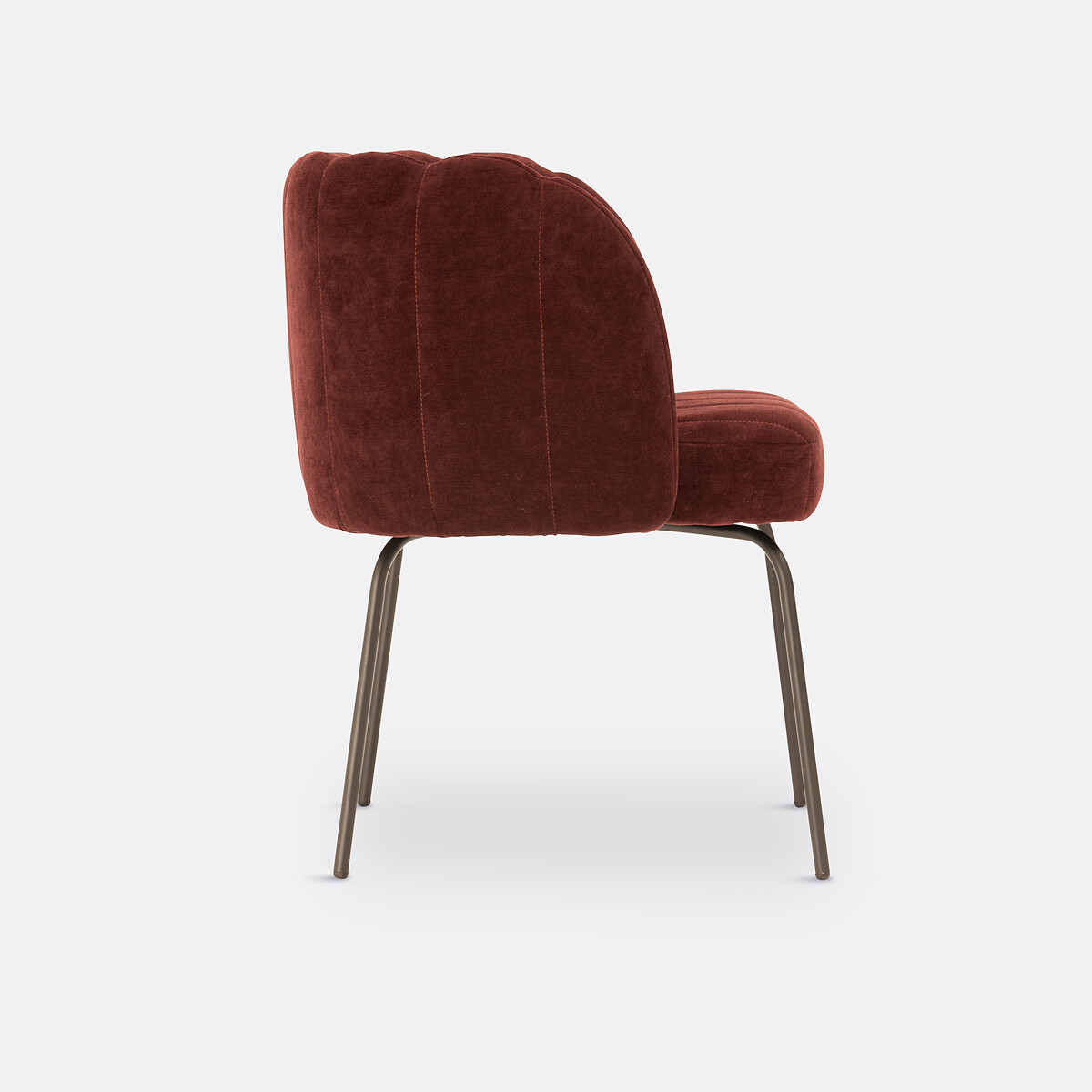 Cadeirão de mesa em veludo, Douna bordeaux, LA REDOUTE INTERIEURS