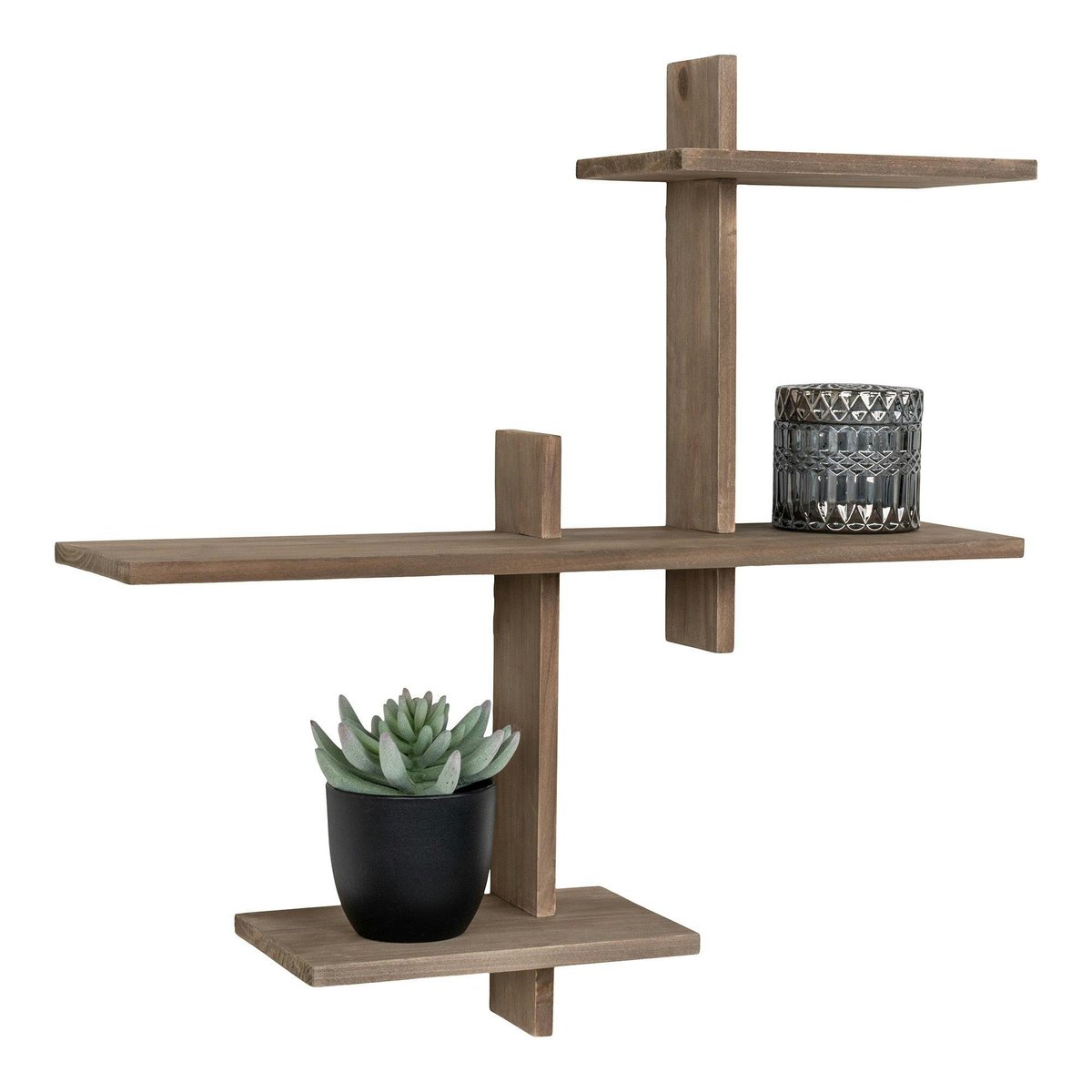 Etagère murale déstructurée en bois TALLINN bois naturel, PIER IMPORT