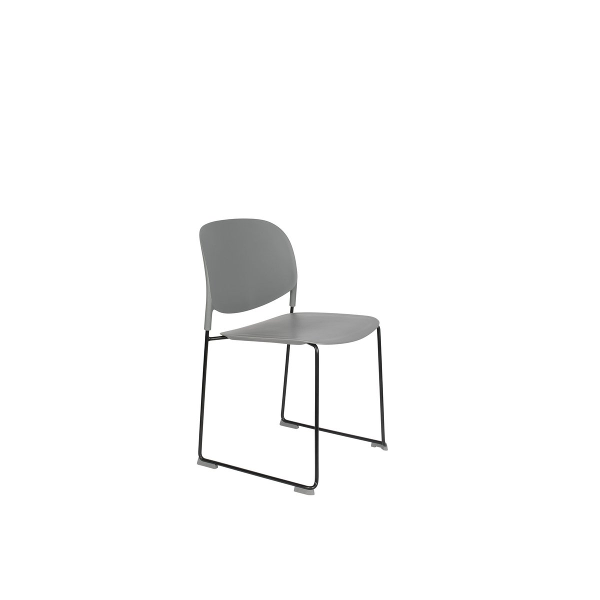 Chaise design empilable en polypropylène (lot de 4), STACKS gris, BOITE A DESIGN