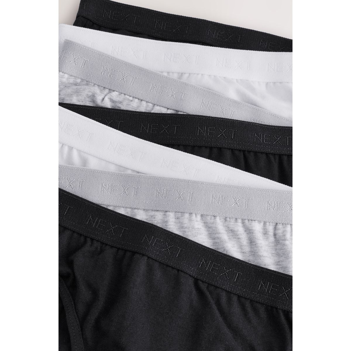 Culotte coupe bikini, lot de 7 noir/blanc/gris, NEXT