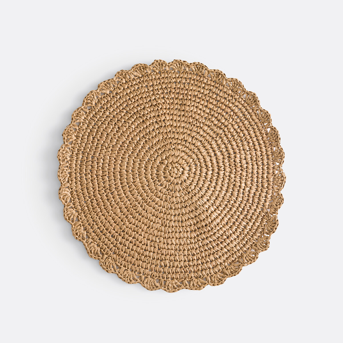 Lot de 4 sets de table en papier, Solia naturel, LA REDOUTE INTERIEURS