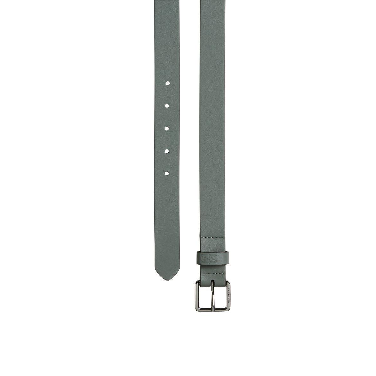 Ceinture modèle Junna en cuir de vachette de qualité supérieure gris, MARC O'POLO