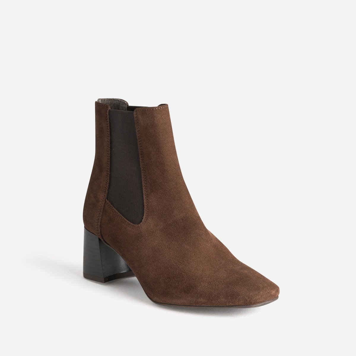 Boots À Talon en cuir NAZRA marron, ERAM