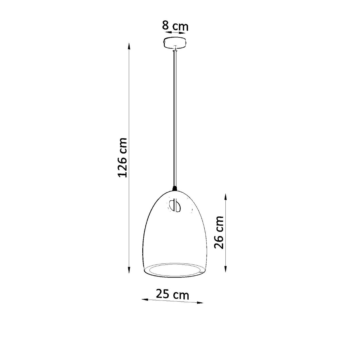 Suspension Céramique Blanc E27 1 Bukano blanc, EDEN
