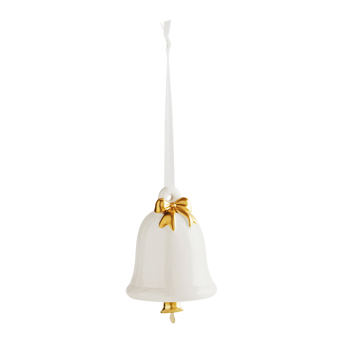 Set de 3 décorations de Noël en céramique blanc, MATHILDE M