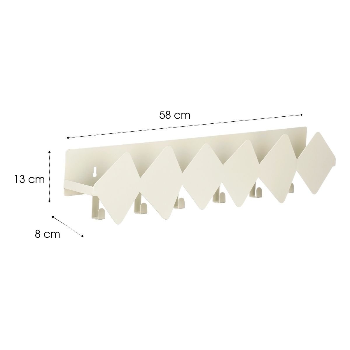 Porte-manteau CELLO blanc, MICA DECORATIONS
