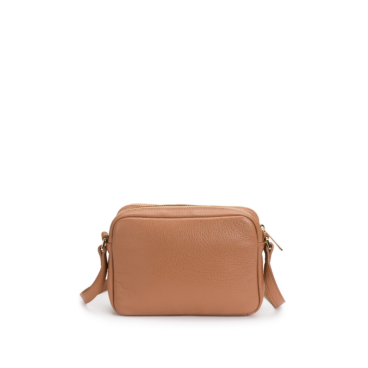 Borsa pochette con cerniera DUNE cammello, LANCASTER