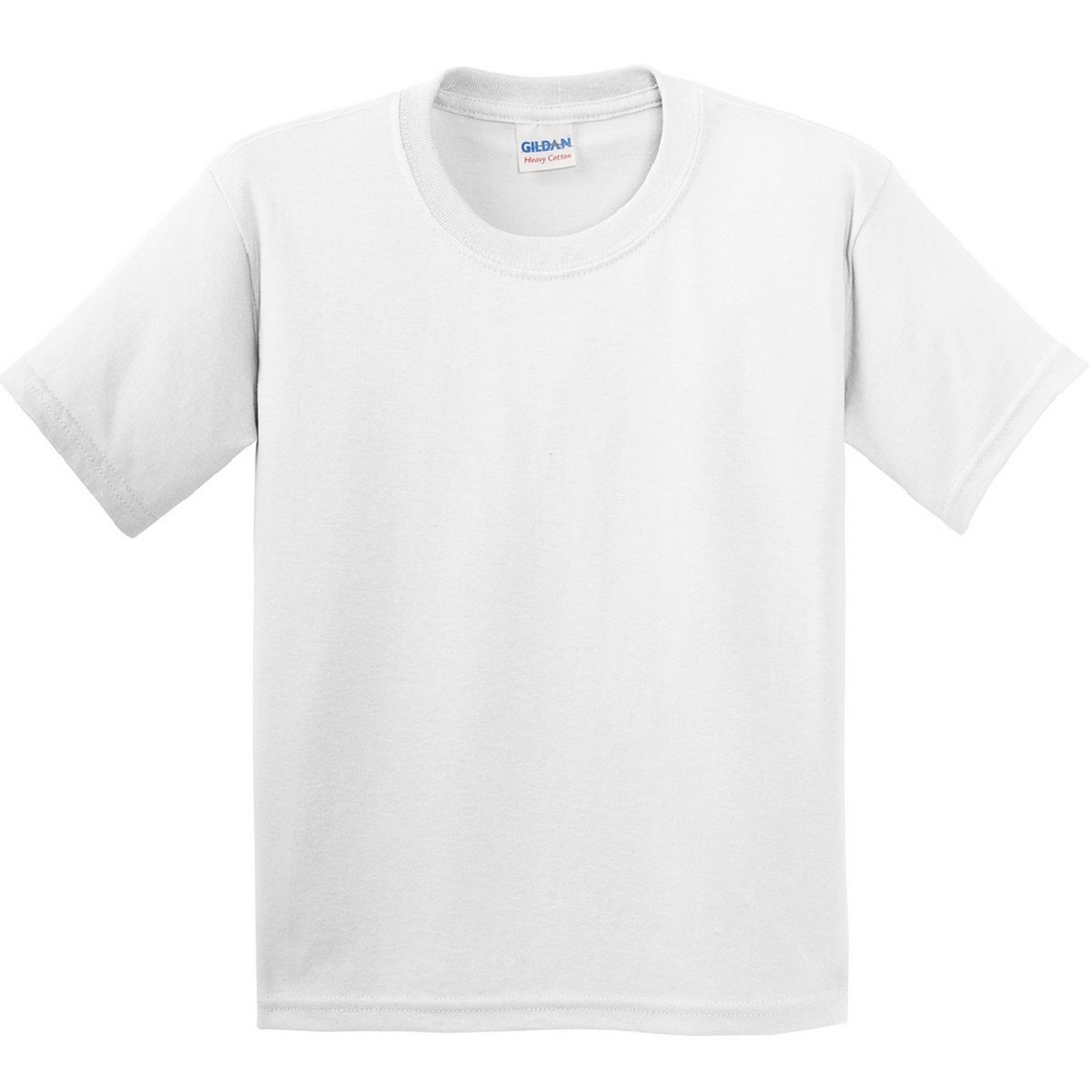T-shirt uni manches courtes HEAVY COTTON bordeaux, GILDAN