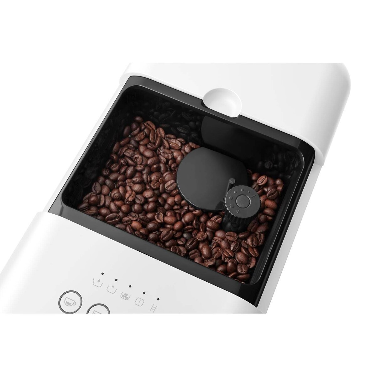 Retro Bean to Cup Coffee Machine with Milk Frother - BCC12 white, SMEG