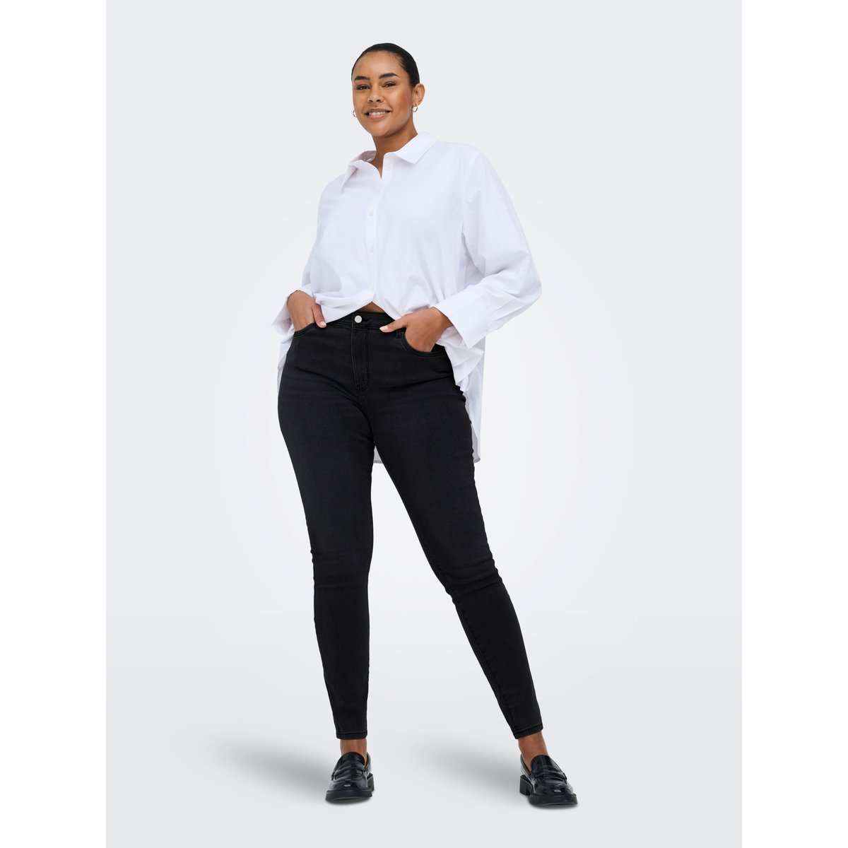 Jean Skinny black denim 1, ONLY CARMAKOMA