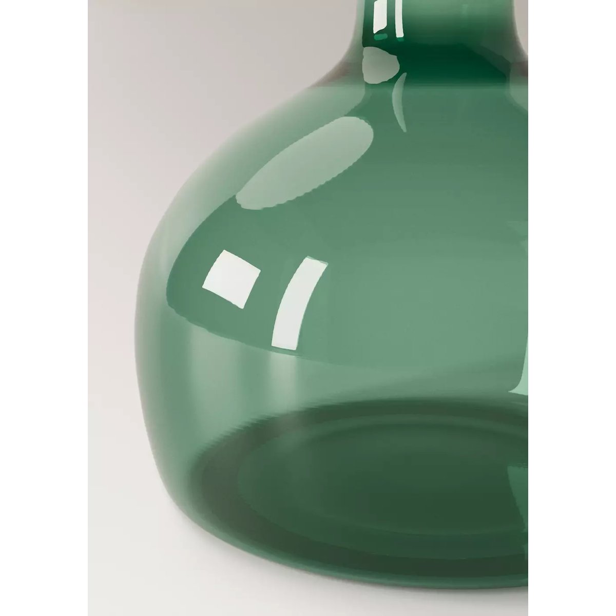 Vase en verre borosilicate bleu pétrole, MANGO HOME