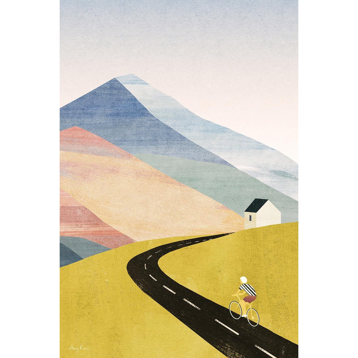 Tableau vélos cycling home toile imprimée, HEXOA