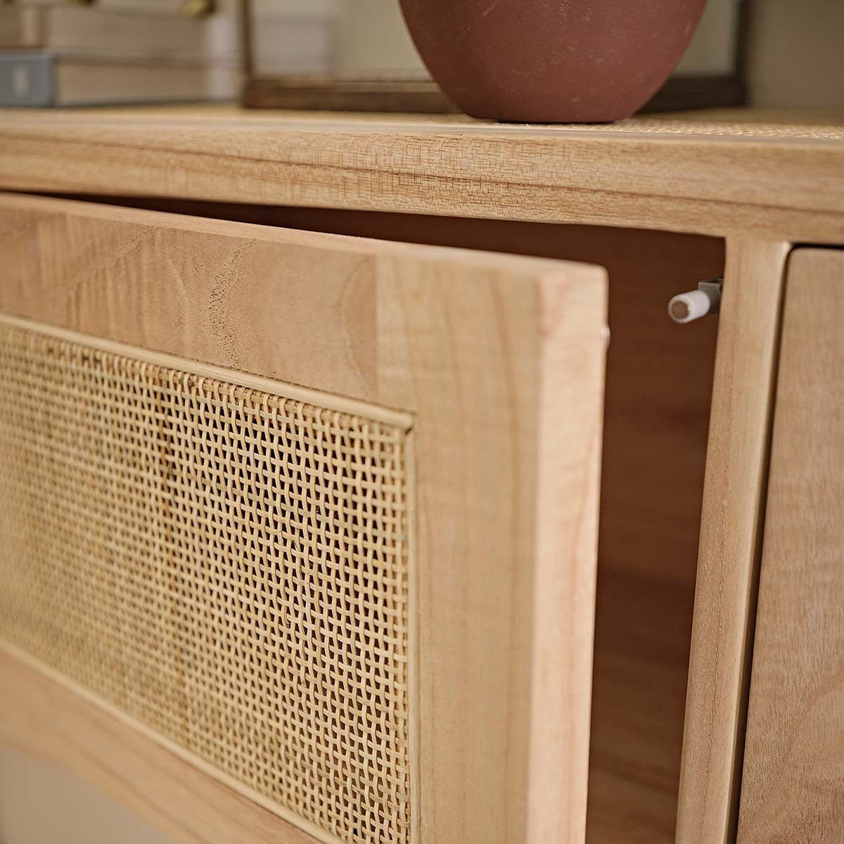 Buffet en bois massif 190 cm MAËL naturel, BERAH GETAH
