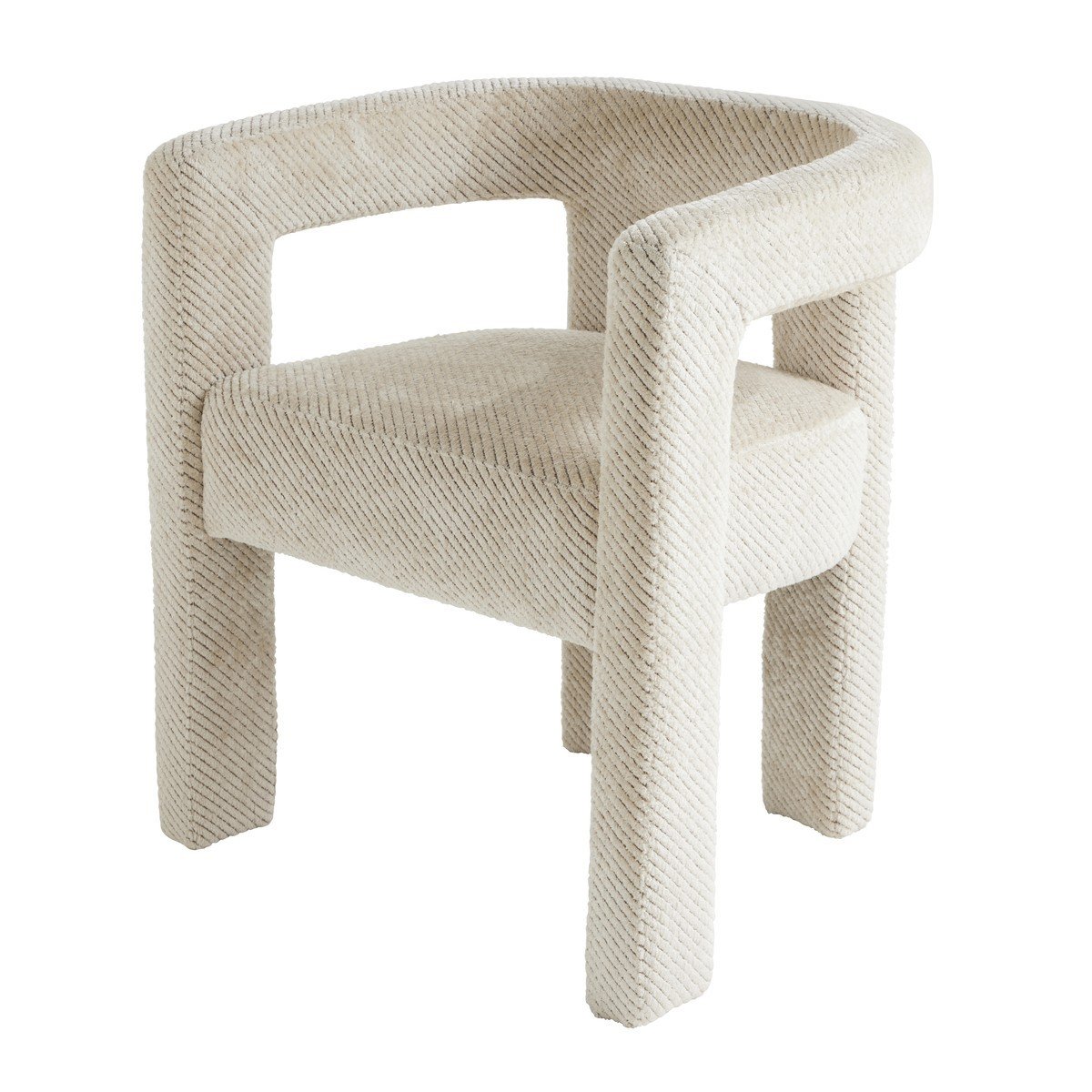 Fauteuil bridge en tissu écru L63 cm - TAPISSIER écru, CALICOSY