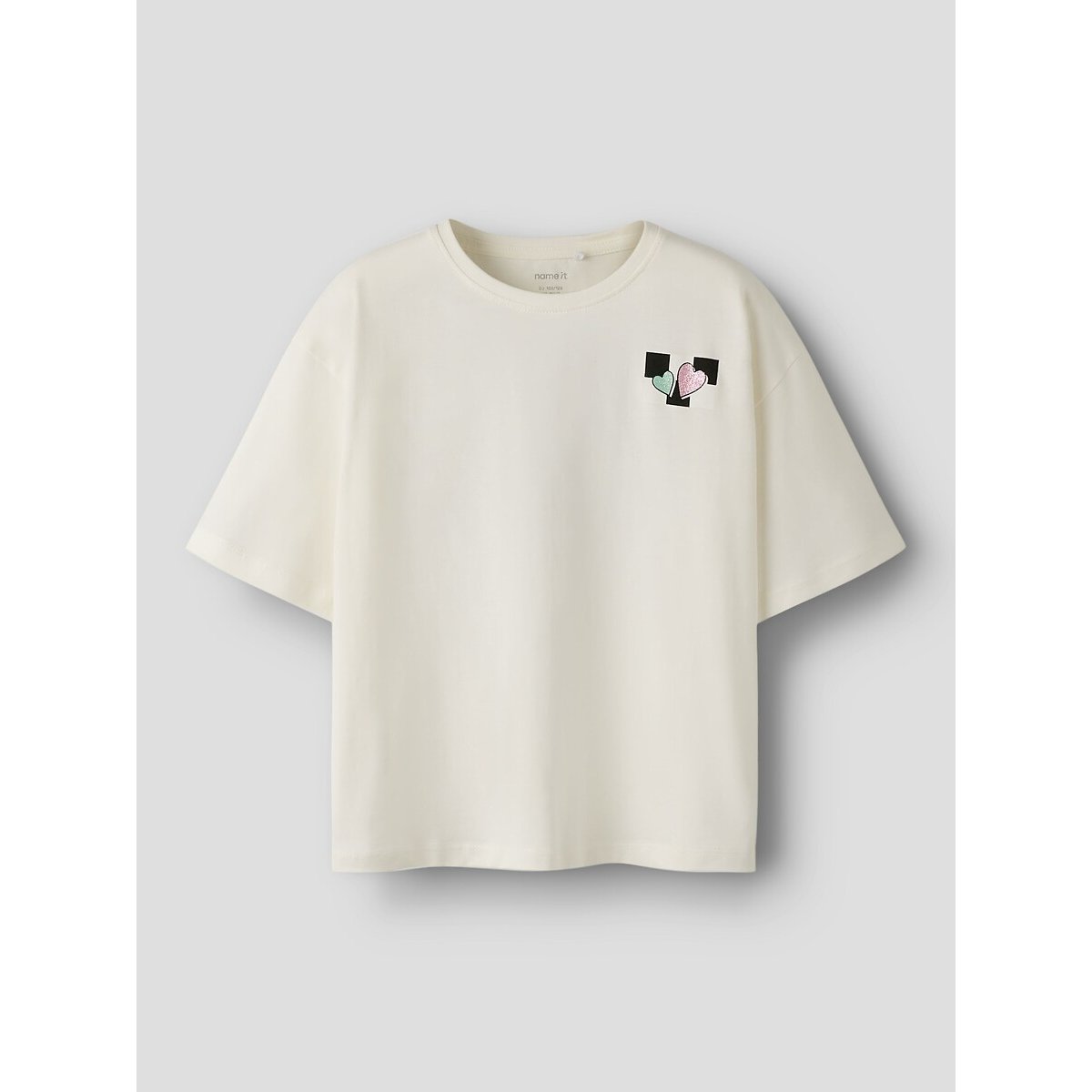 T-shirt manches courtes 7/8-13/14 ans blanc, NAME IT