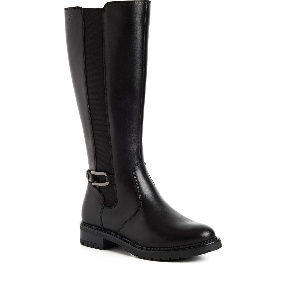 Bottes en cuir noir, TAMARIS