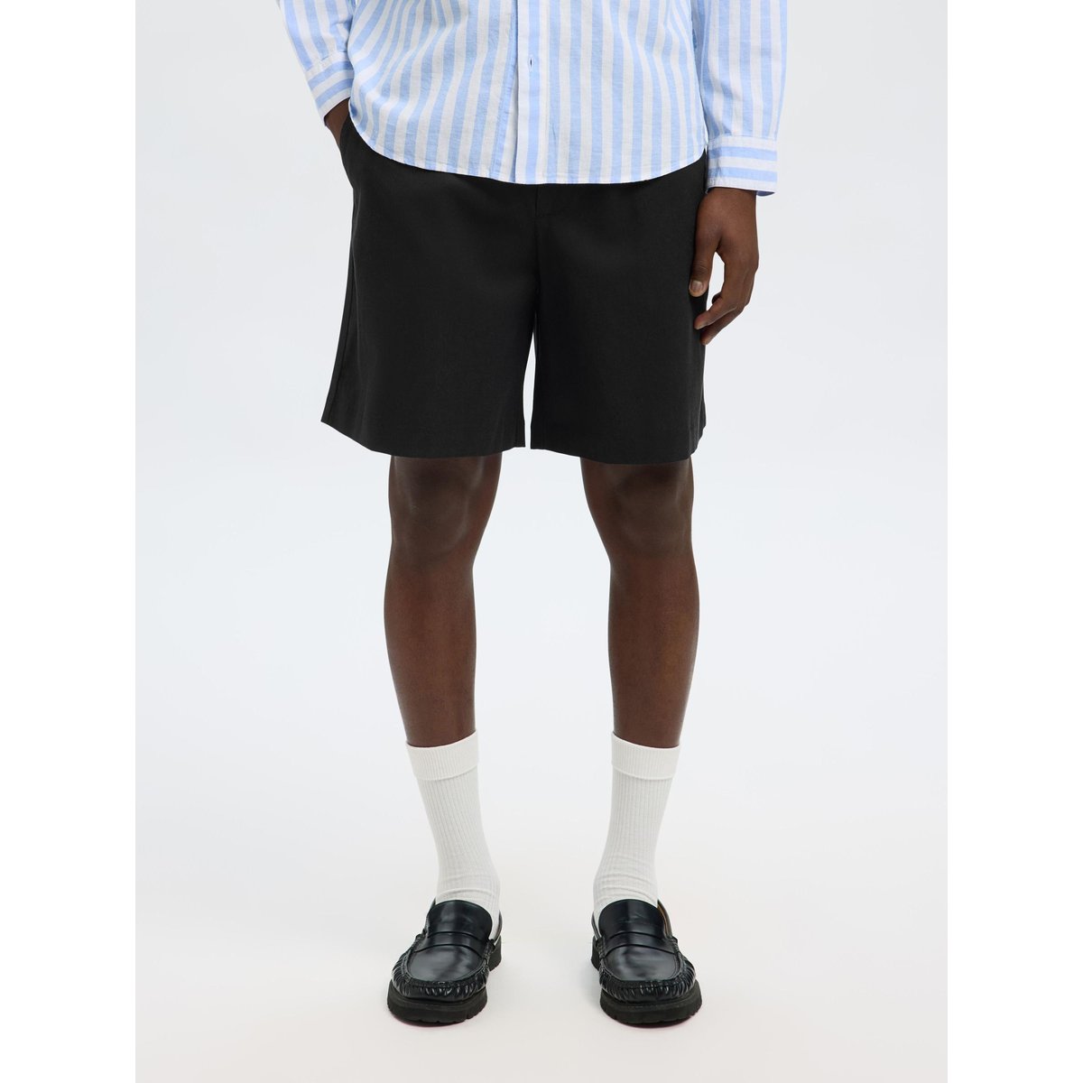 Short noir - black, SELECTED