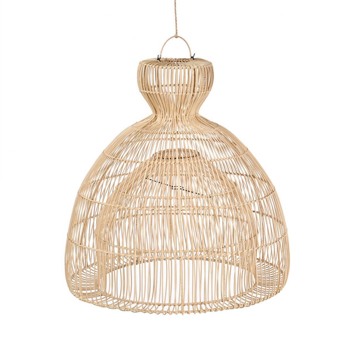 Suspension en rotin MATCHA WHISK beige, BAZAR BIZAR