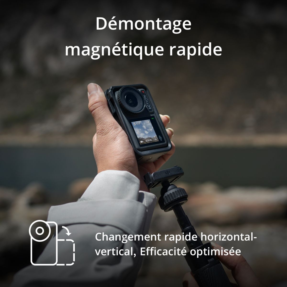 Caméra sport Osmo Action 4 Adventure Combo couleur unique, DJI