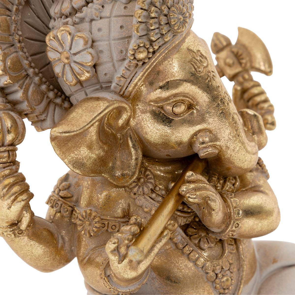 Statue Ganesh déco Shanti H.13cm résine assorti modéle a, ATMOSPHERA