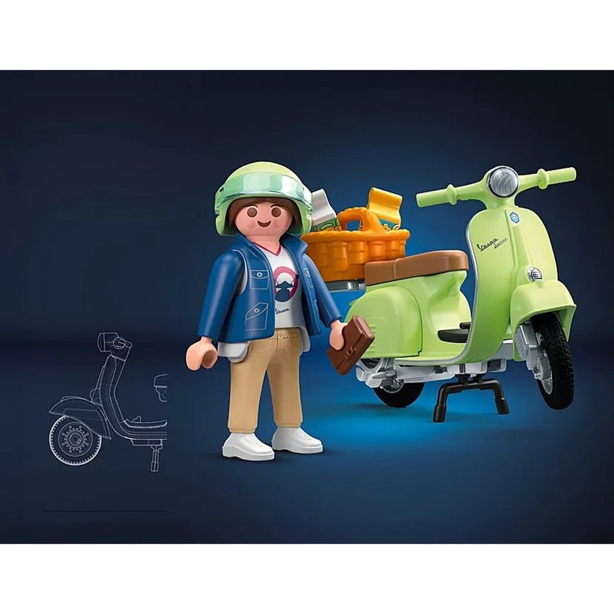 1969 Vespa 150 Sprint Veloce vert clair vert, PLAYMOBIL