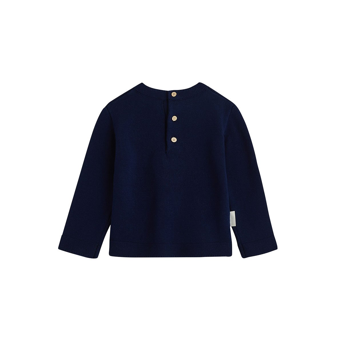 Pull bébé en tricot Aimée bleu, PETIT BEGUIN