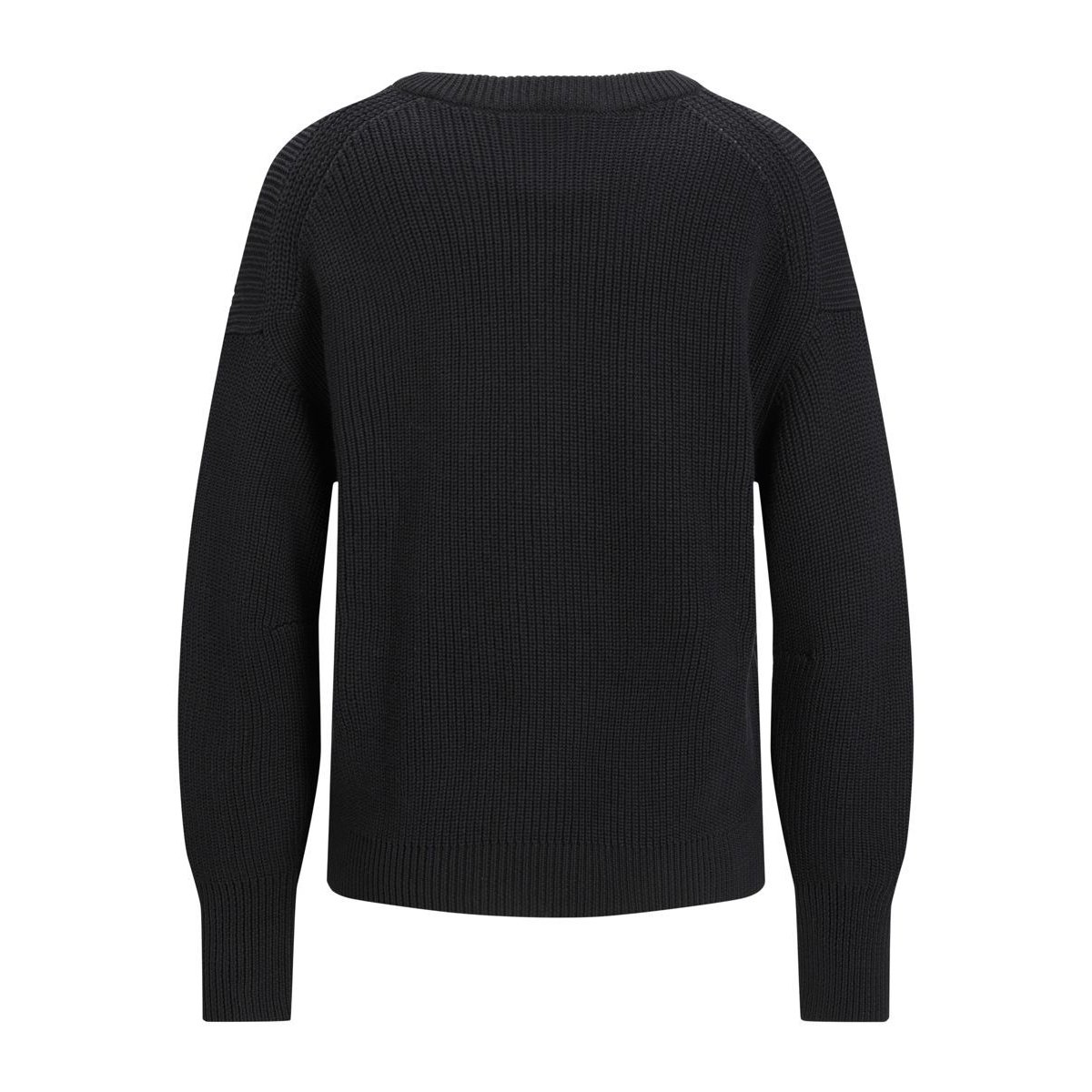 Pull col rond en fine maille noir, JJXX