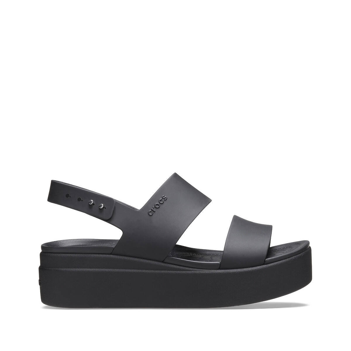 Sandales compensées Brooklyn noir mat, CROCS